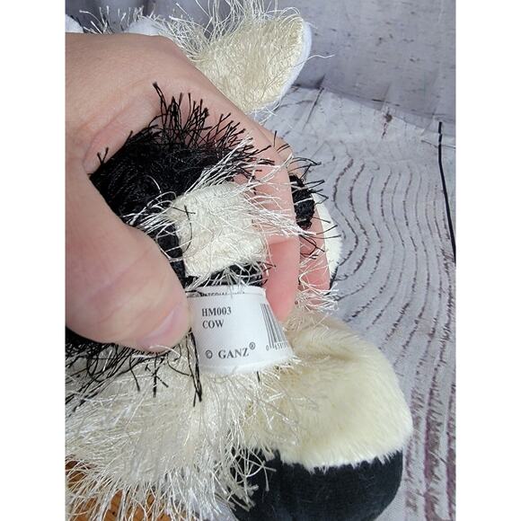 Ganz Cow HM003 Plush Stuffed Animal Toy 7inch No Code Shaggy Hair - Picture 7 of 7